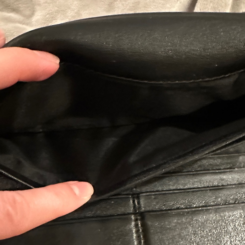 Coach Black and Silver Signature Clutch - Picture 6 of 10